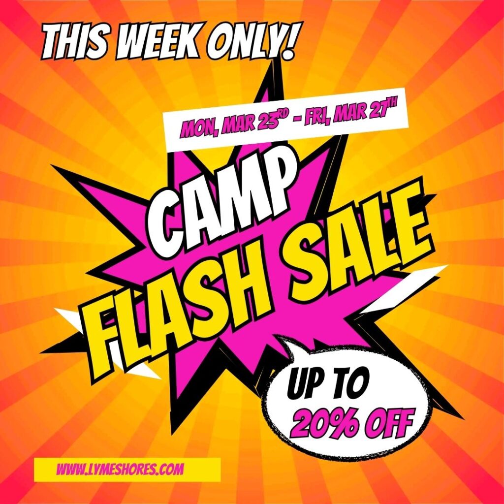 2nd Camp Flash Sale – This Week Only Copy