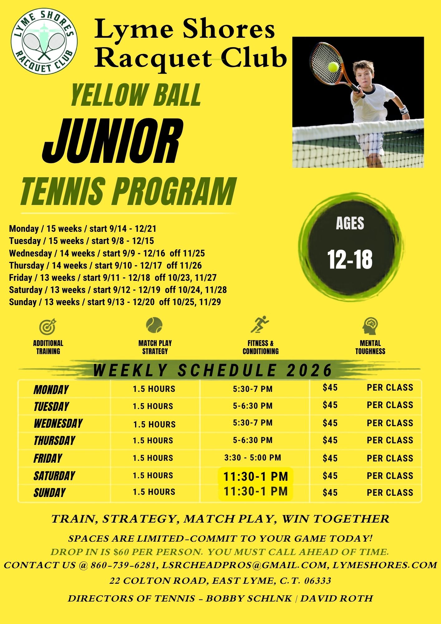 Yellow Ball Junior Tennis Program