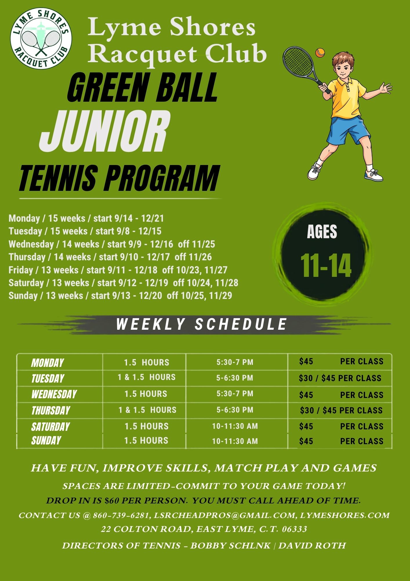 Green Ball Junior Tennis Program